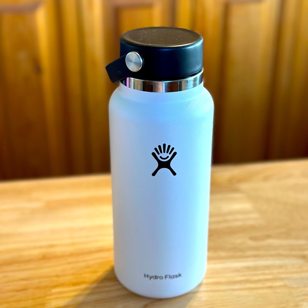 White Hydroflask Wide Mouth 32oz